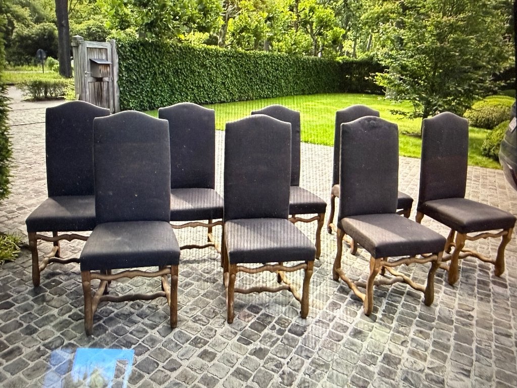 chaises de table à manger, Gris, Bois, Klassiek, cottage, Enlèvement