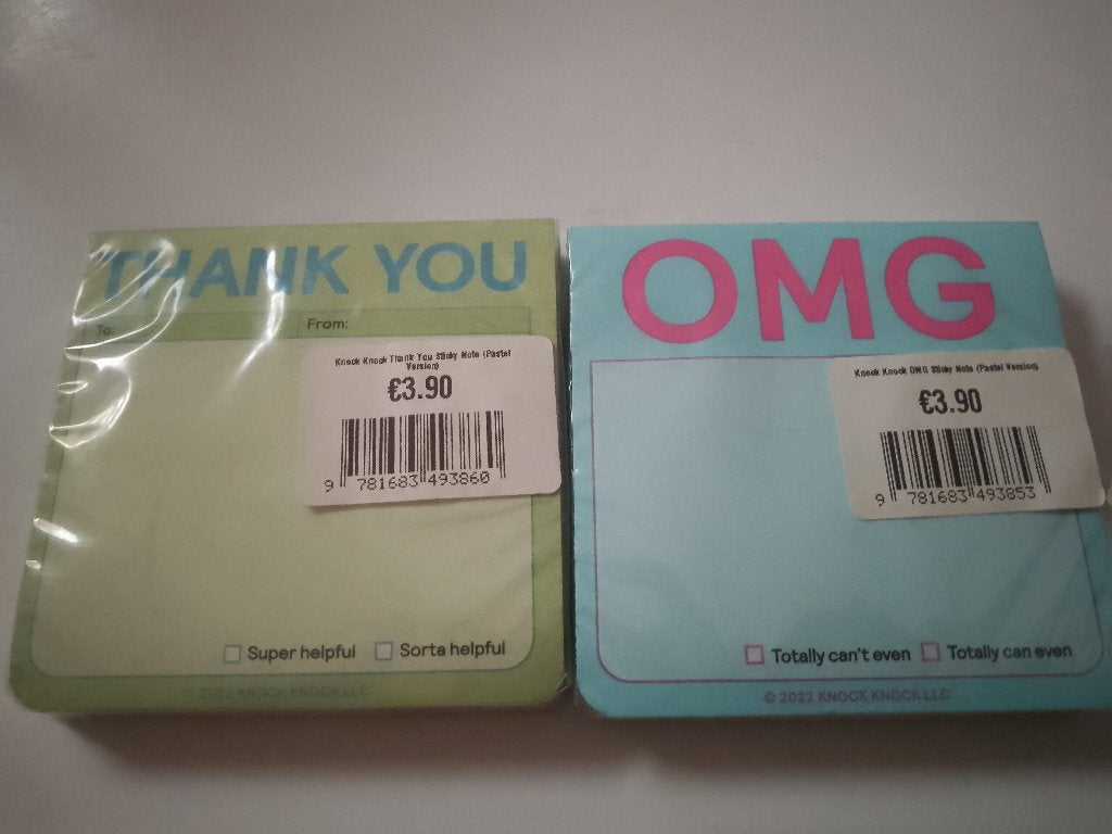 sticky notes OMG + thank you + to do list notepad (15.7€), Diversen, Schrijfwaren, Verzenden, Nieuw