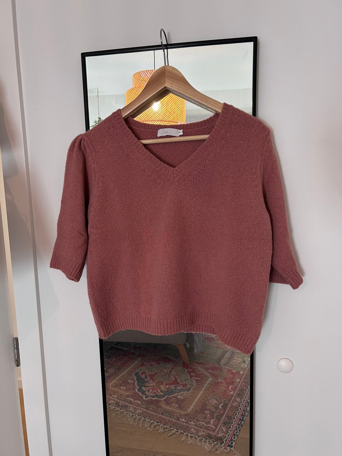 Donkerroze truitje, Ophalen of Verzenden, Zo goed als nieuw, Maat 38/40 (M), Roze