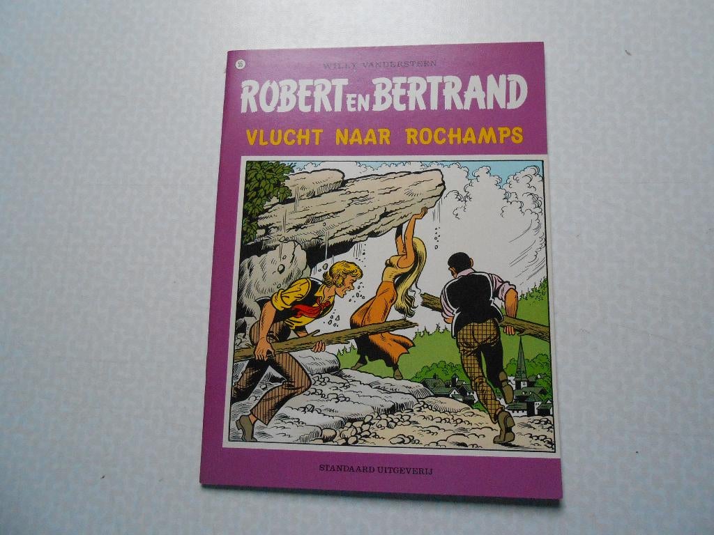 Robert en Bertrand 55 Vlucht naar Rochamps 1984 ste druk., Willy Vandersteen, Eén stripboek, Nieuw, Ophalen of Verzenden
