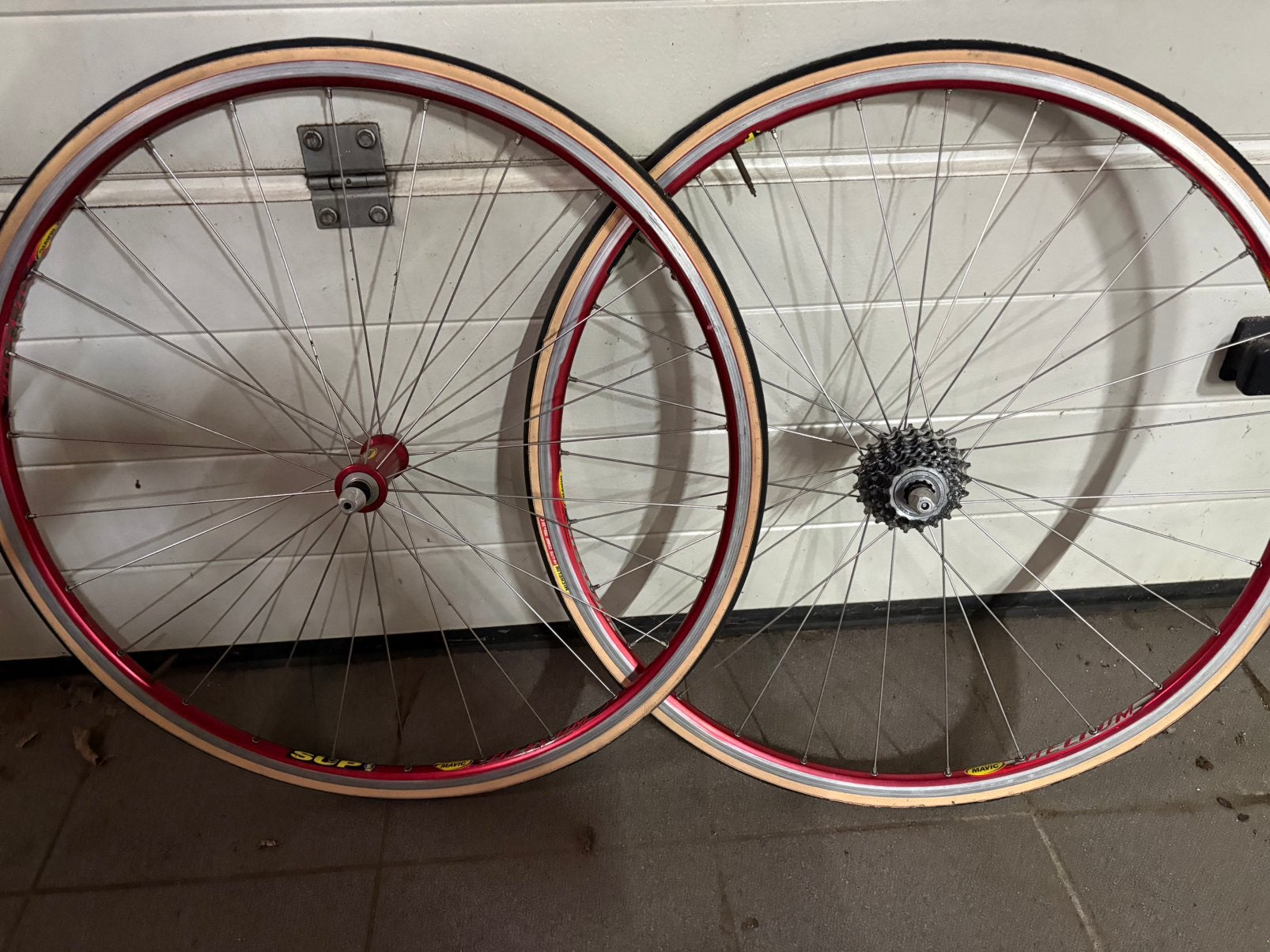 Wielset mavic helium, Ophalen, Zo goed als nieuw, Velgrem