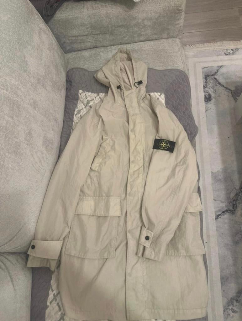 Stone Island – Parka / Veste à capuche beige crème, Enlèvement ou Envoi, Beige
