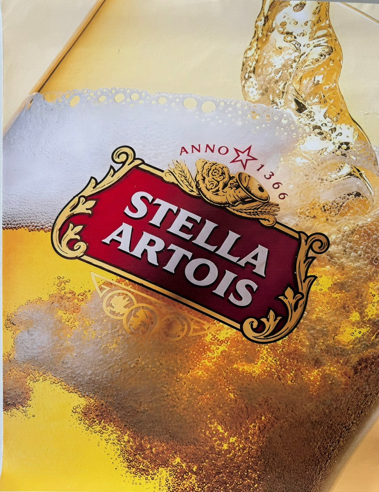 Metalen reclamebord Stella Artois 2 - retro vintage mancave, Ophalen of Verzenden, Nieuw, Reclamebord, Plaat of Schild, Stella Artois
