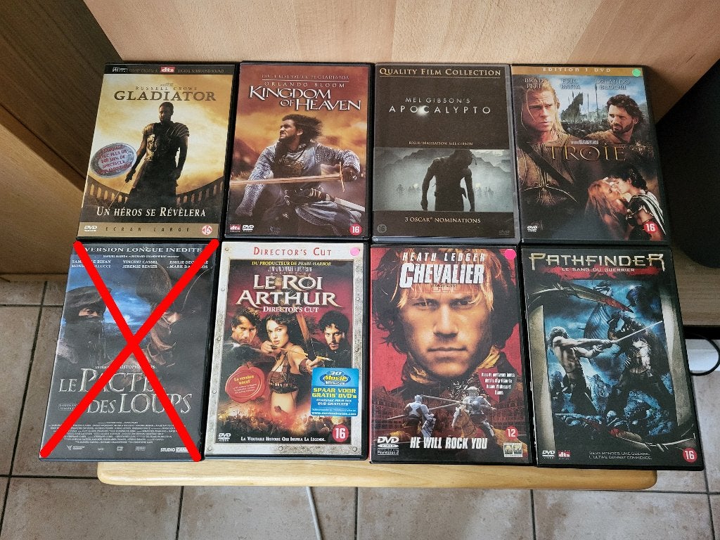 Lot DVD films d’aventure / péplums / historiques, Cd's en Dvd's, Ophalen