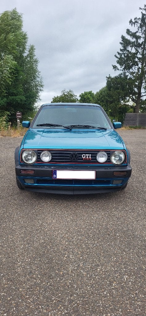 Volkswagen Golf MK2 GTI 16v - Capri Green, 4 cilinders, Blauw, Leder, Handgeschakeld