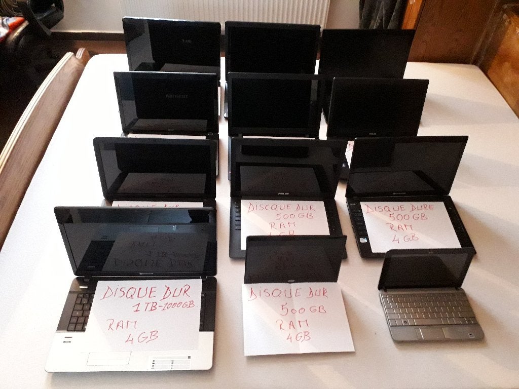 LOT DIVERS PC, Computers en Software, Laptoptafels, Ophalen, In diepte verstelbaar
