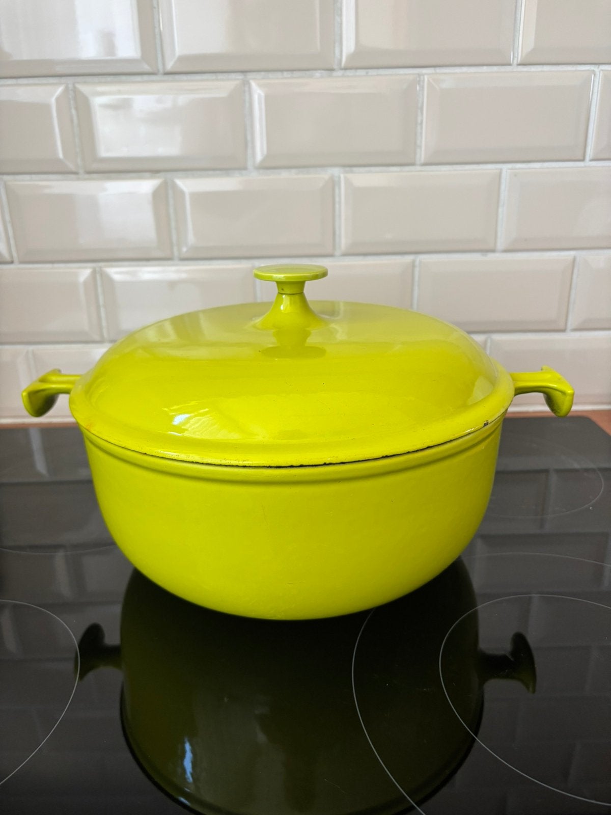 Le Creuset cocotte ronde 26 cm, Enlèvement ou Envoi, Le Creuset, Utilisé, Cocotte