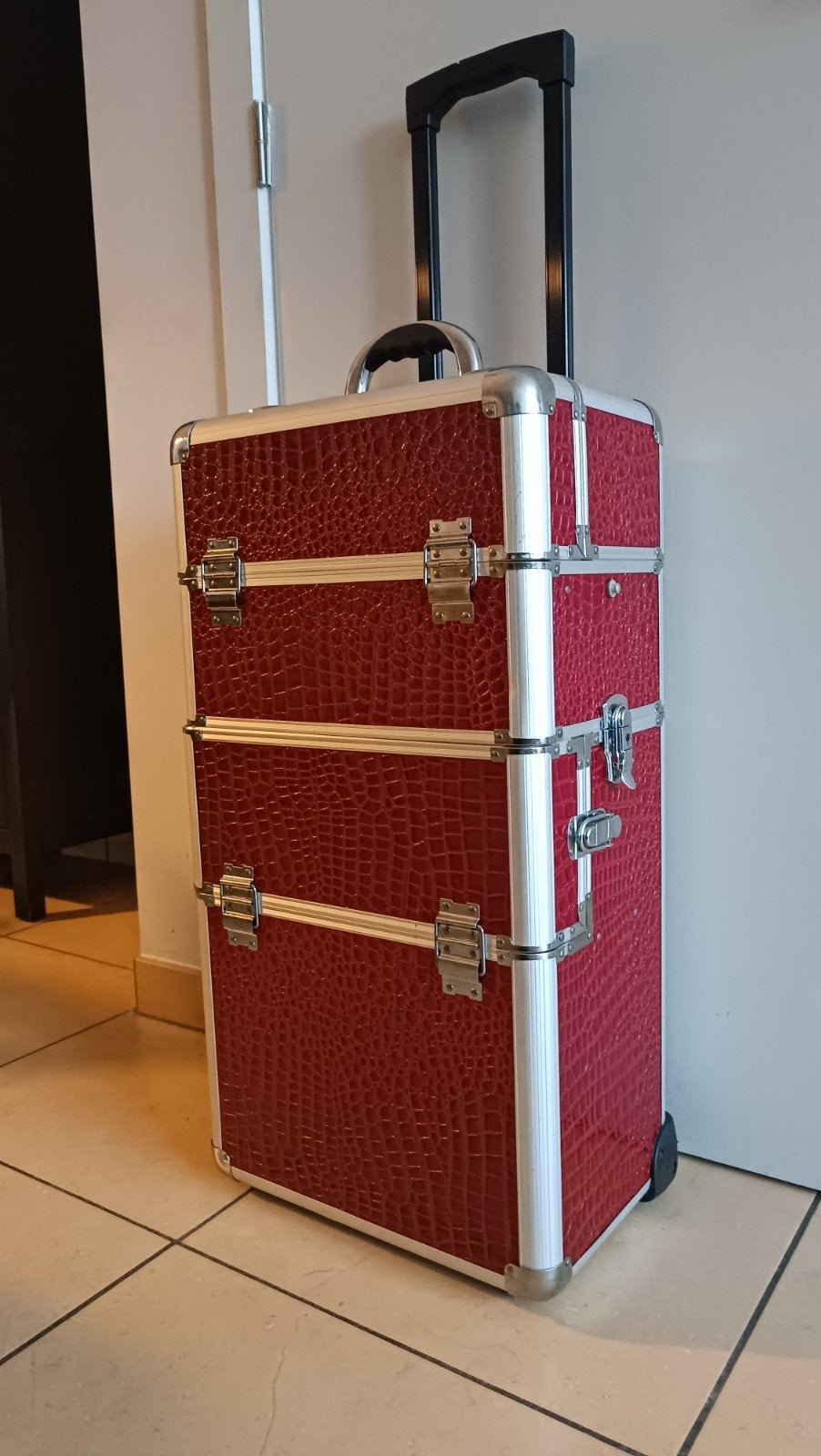 2 in 1 Trolley Red Wine, Ophalen, Gebruikt, Met slot, Hardcase