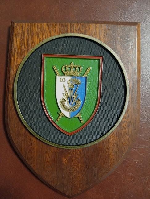 Wapen van de 10 T.Tr., Verzamelen, Militaria | Algemeen, Ophalen of Verzenden, Landmacht, Embleem of Badge