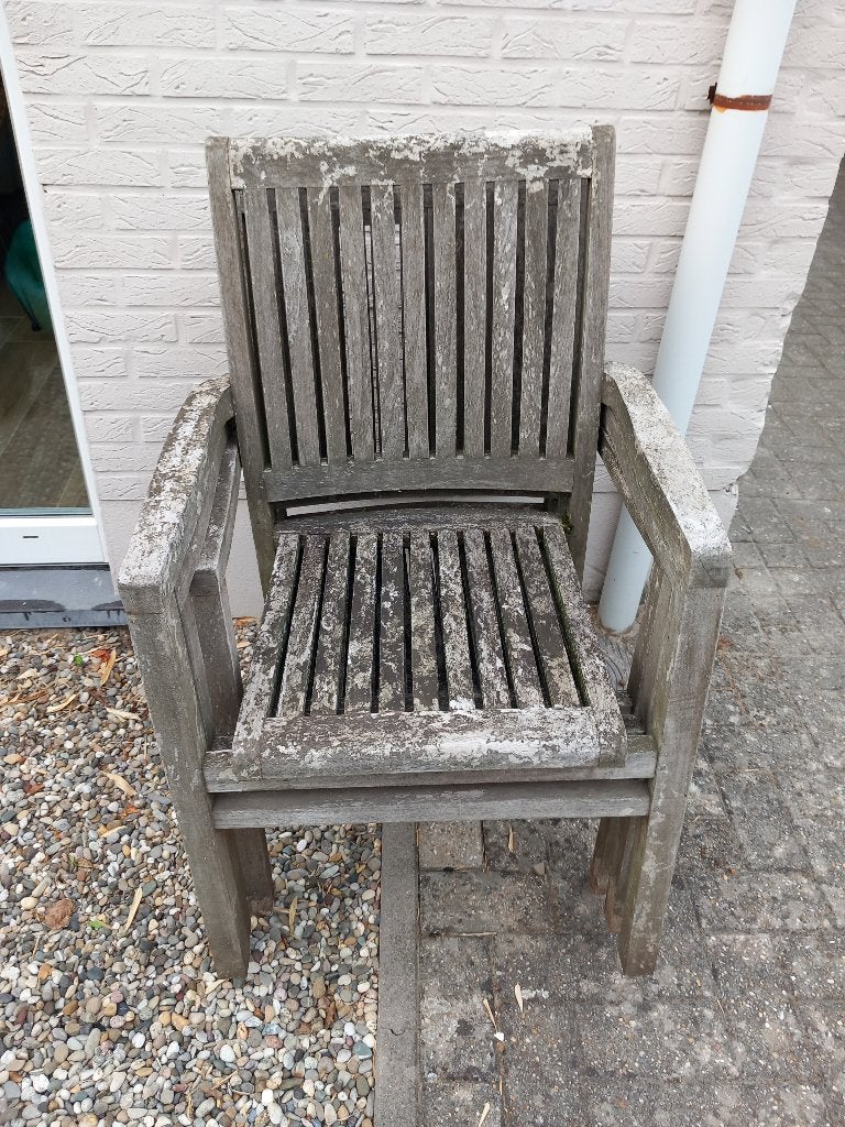 Teak buitenstoelen, Ophalen, Stapelbaar