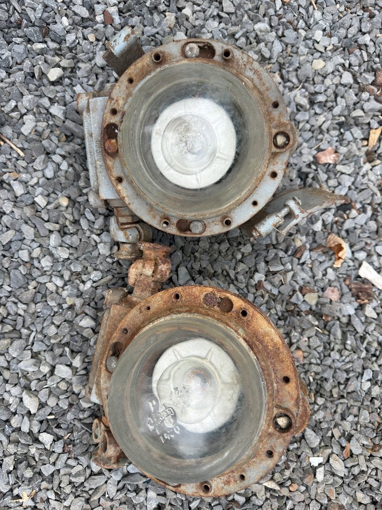 2 INDUSTRIELE LAMPEN SCHACO JAREN 70, Antiek en Kunst, Ophalen