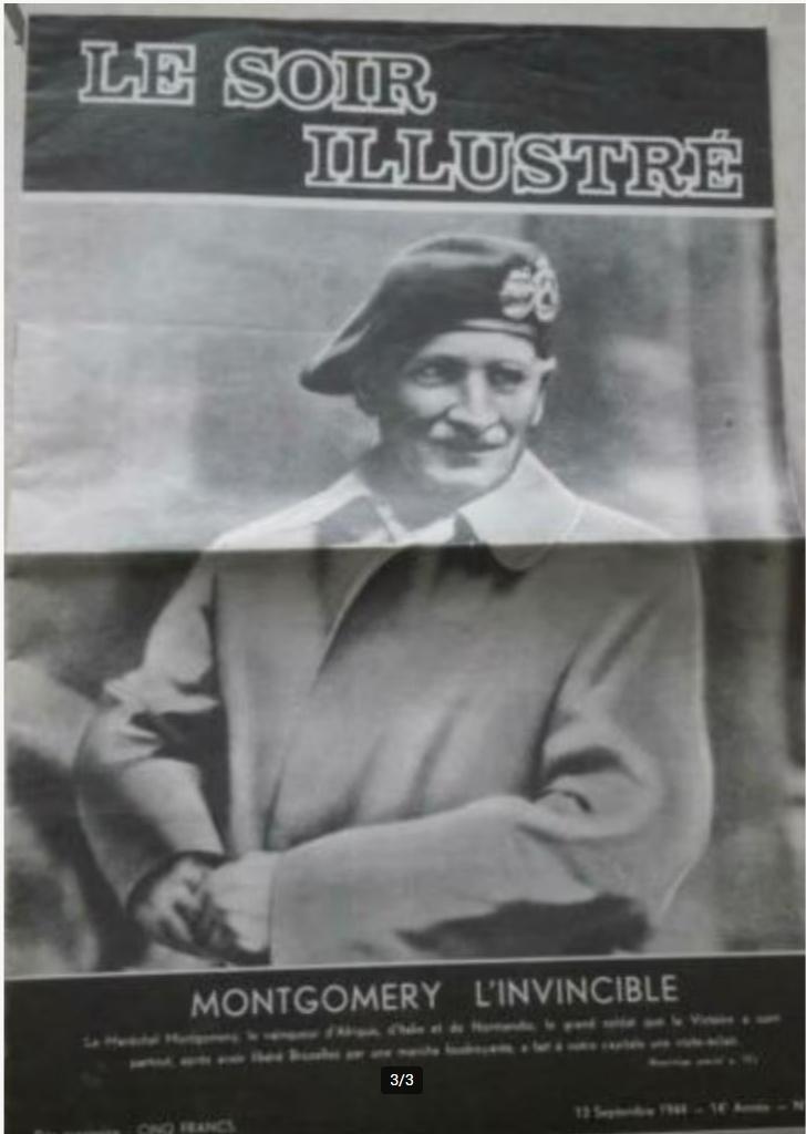 Le Soir Illustré 13/9/1944 Montgomery de Onoverwinnelijke, Boeken, Ophalen of Verzenden, Gelezen, Krant