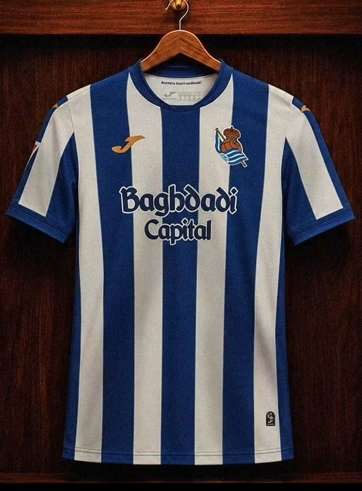 Real Sociedad Voetbal Thuisshirt Origineel Nieuw 2026, Sport en Fitness, Voetbal, Verzenden