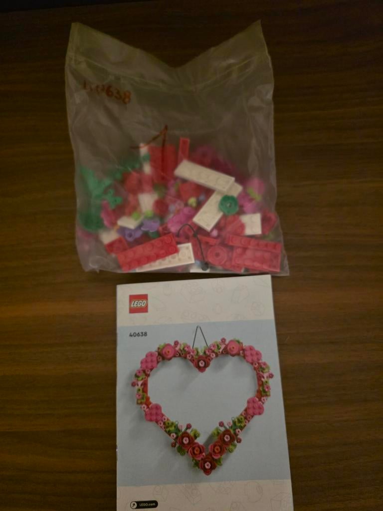 40638 – LEGO Hart Ornament, Ophalen of Verzenden, Zo goed als nieuw, Complete set, Lego