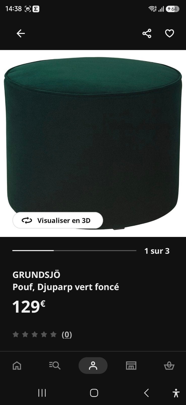 pouf vert, Maison & Meubles, Canapés | Repose-pieds & Poufs, Enlèvement