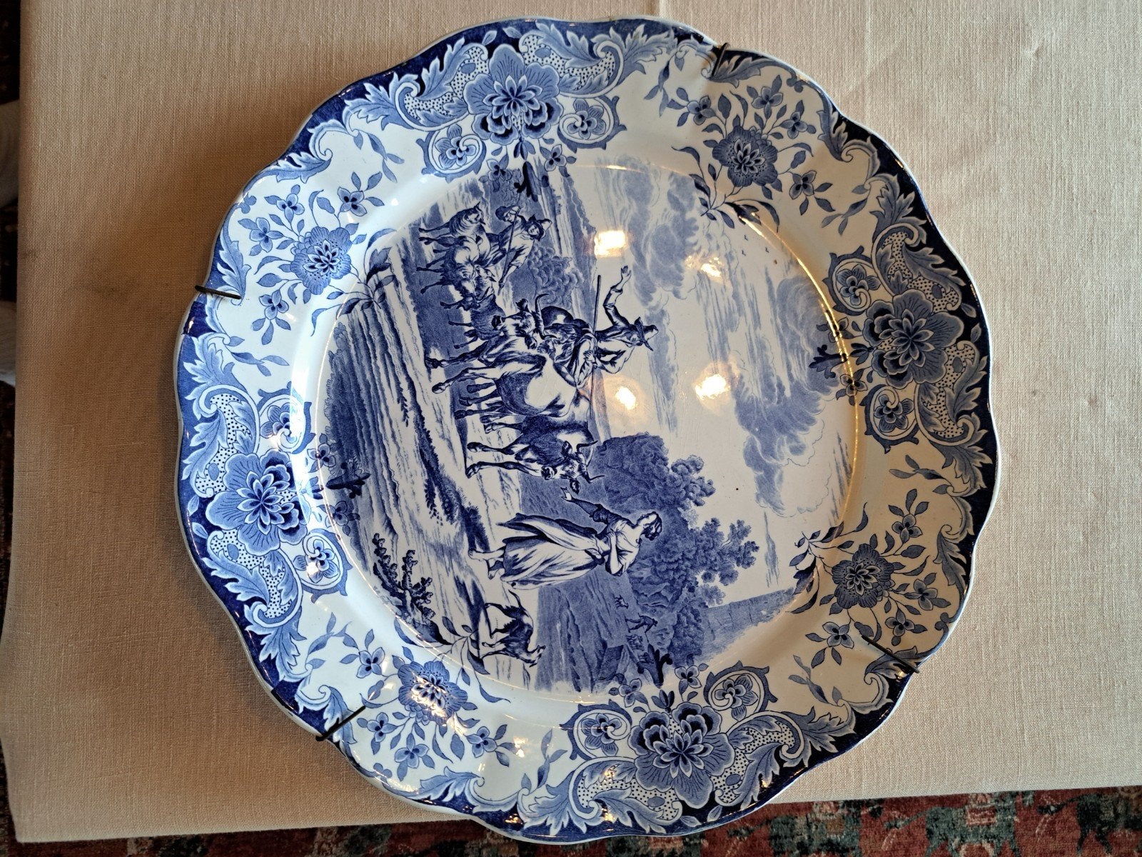 Wandbord Delfts Blauw, Antiek en Kunst, Ophalen