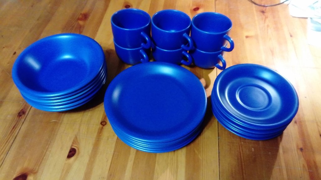 Petit service de vaisselle bleu, Antiquités & Art, Enlèvement