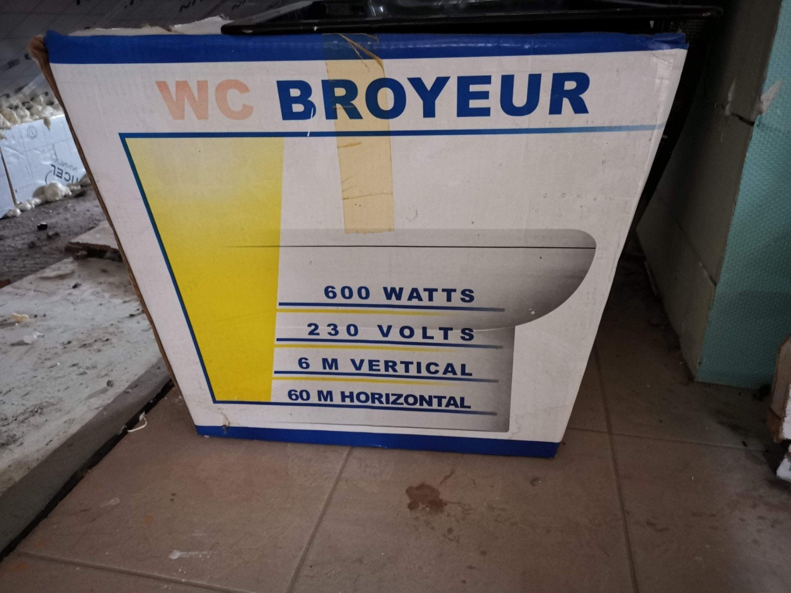 sani broyeur Nieuw in de doos, Ophalen