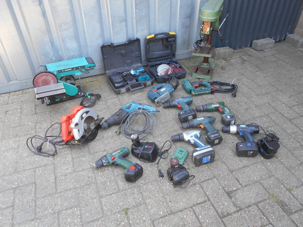 partij elektrisch handgereedschap, Doe-het-zelf en Bouw, Ophalen, Gebruikt
