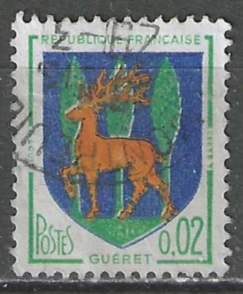 France 1962/1965 - Yvert 1351B - Armoiries (ST), Envoi, Affranchi