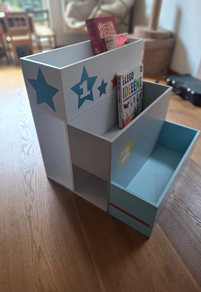 Opbergbak - boekenbak - speelgoedbak, Ophalen, Gebruikt, Overige merken, Overige kleuren