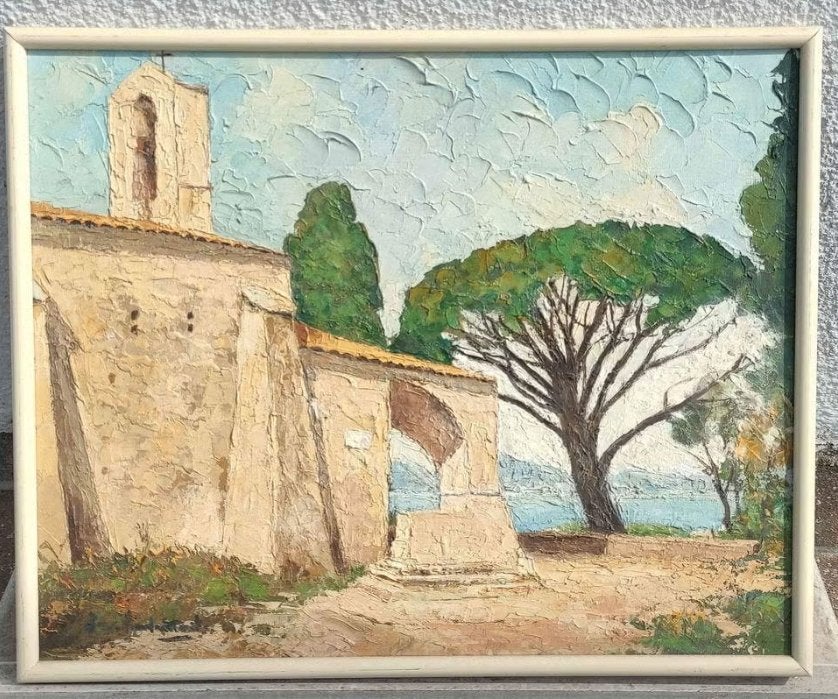 Huile sur panneau Provence ou Italie signe, Enlèvement ou Envoi, Panneau