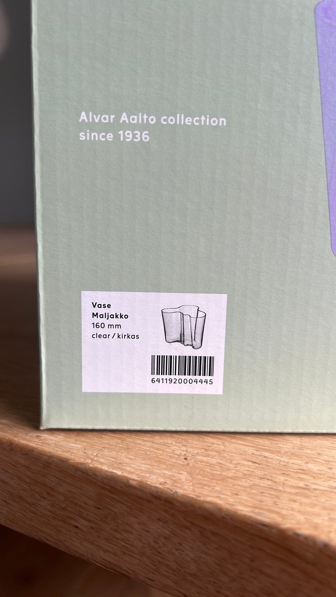 Maljakko vaas, iittala, Ophalen, Transparant, 16 cm, Nieuw