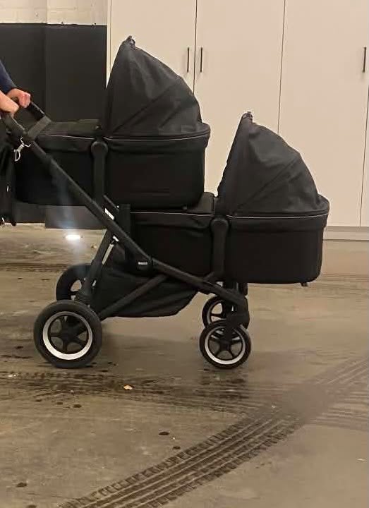 Buggy tweeling thule, Kinderen en Baby's, Ophalen, Zo goed als nieuw, Kinderwagen of Buggy