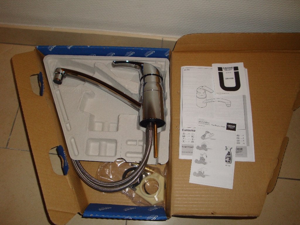 Grohe Keukenkraan, Ophalen, Nieuw, Zilver