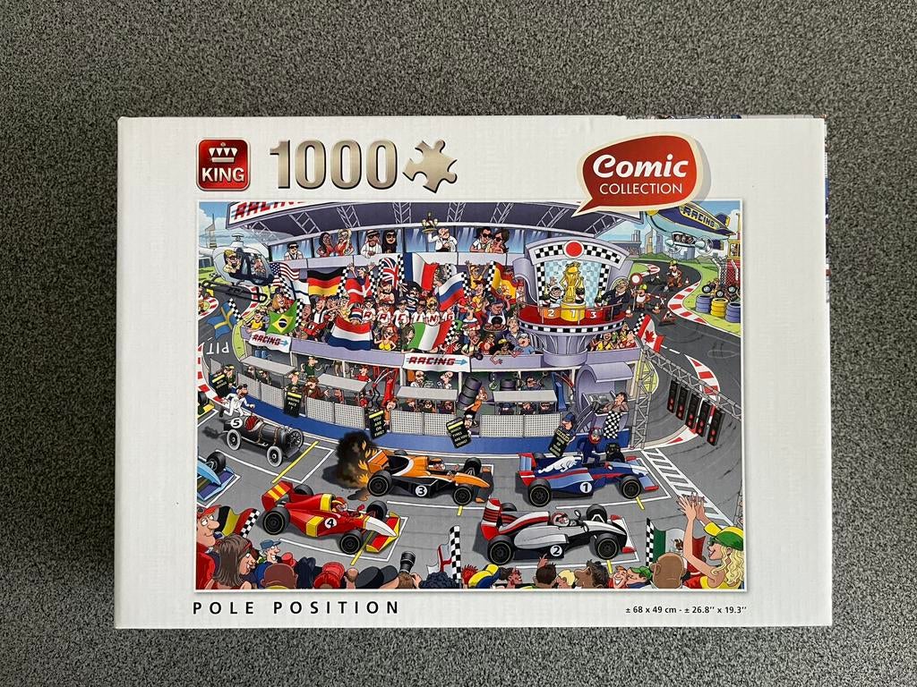 Puzzel Comic Collection - Pole position - 1000 stukjes, Hobby en Vrije tijd, Ophalen of Verzenden, 500 t/m 1500 stukjes, Legpuzzel