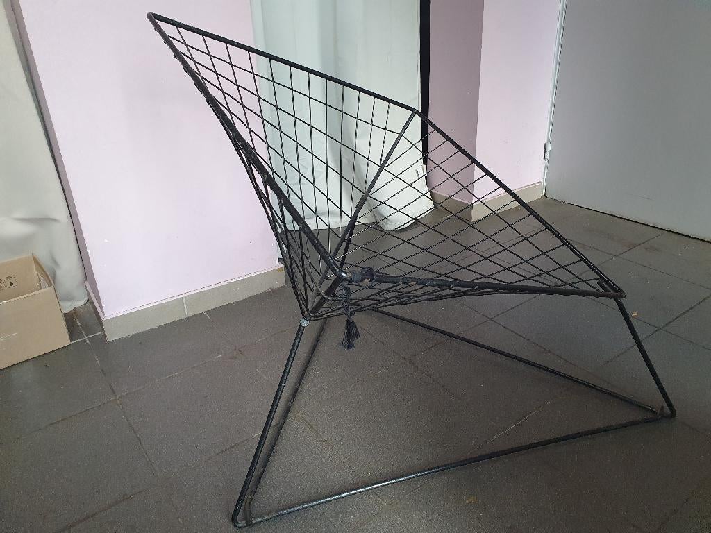 Design stoel KNOLL, Huis en Inrichting, Ophalen, Zwart, Zo goed als nieuw, Metaal