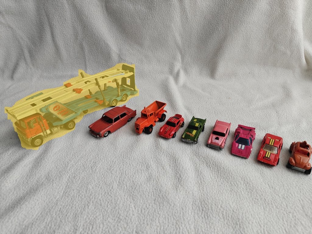 VINTAGE DINKY, HOTWHEELS, BBURAGO, SHELL CLASSICO, Ophalen of Verzenden, Gebruikt