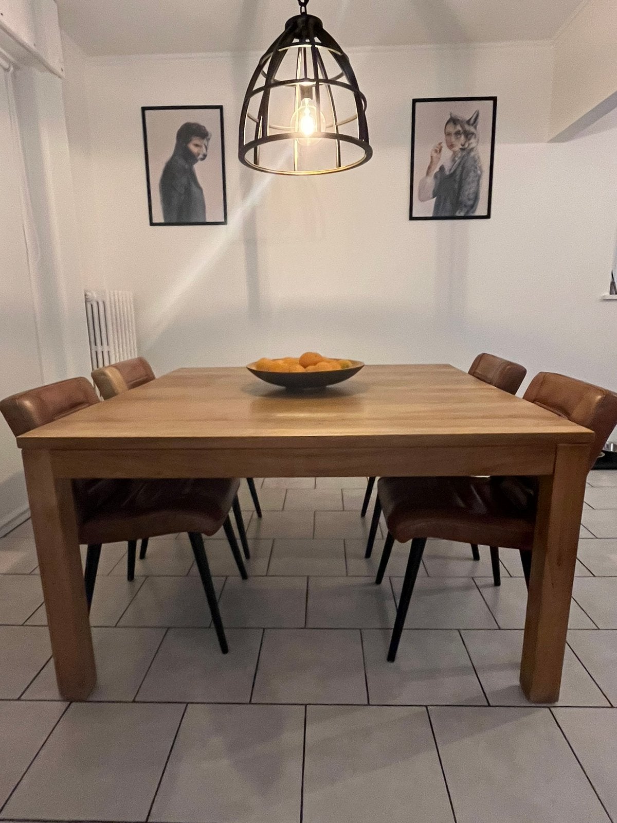 Table salle à manger, Enlèvement, Comme neuf, Teck
