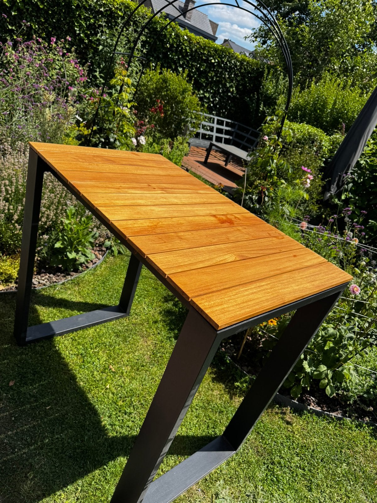 Tuintafel Exterioo (120x70x107), Ophalen, Zo goed als nieuw, Hout