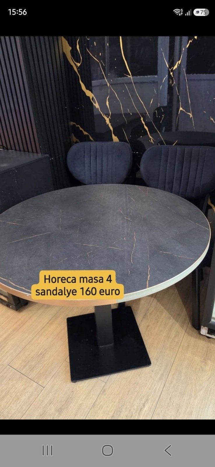 Horeca Tafel met 4 stoelen, Ophalen