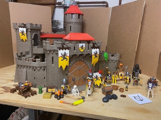 Playmobil 4865 kasteel van de leeuwenridders, Kinderen en Baby's, Speelgoed | Playmobil, Ophalen of Verzenden, Zo goed als nieuw