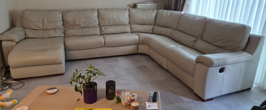zetel, Huis en Inrichting, Ophalen, Gebruikt, 100 tot 125 cm, Hoekbank