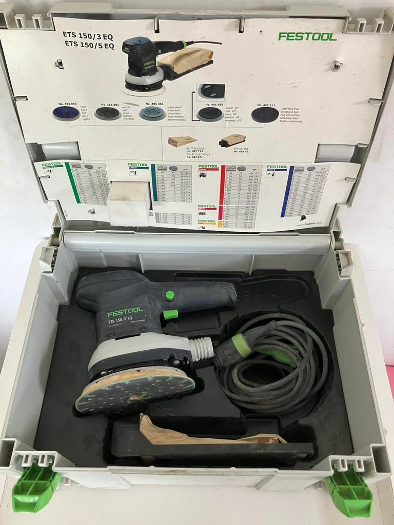 Festool ets 150/3 schuurmachine, Ophalen, Gebruikt, Minder dan 600 watt, Excentrische schuurmachine