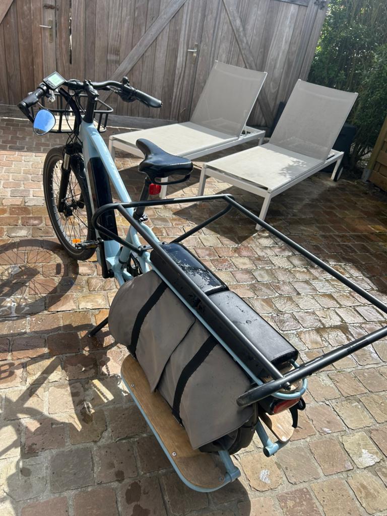 Longtail fiets, Fietsen en Brommers, Fietsen | Tandems, Ophalen, Minder dan 10 versnellingen, Vering, Zo goed als nieuw