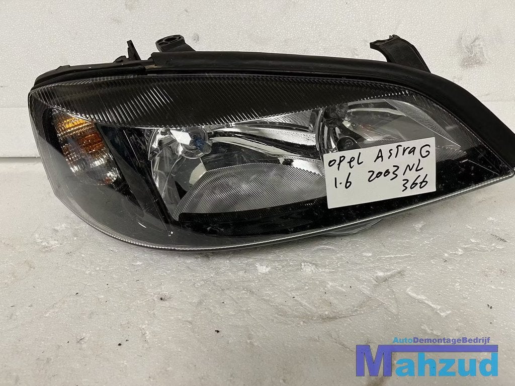 OPEL ASTRA G Rechts koplamp zwart 1998-2005, Gebruikt, Opel Automobile GmbH, Kontakt@opel-infoservice.de, Opel