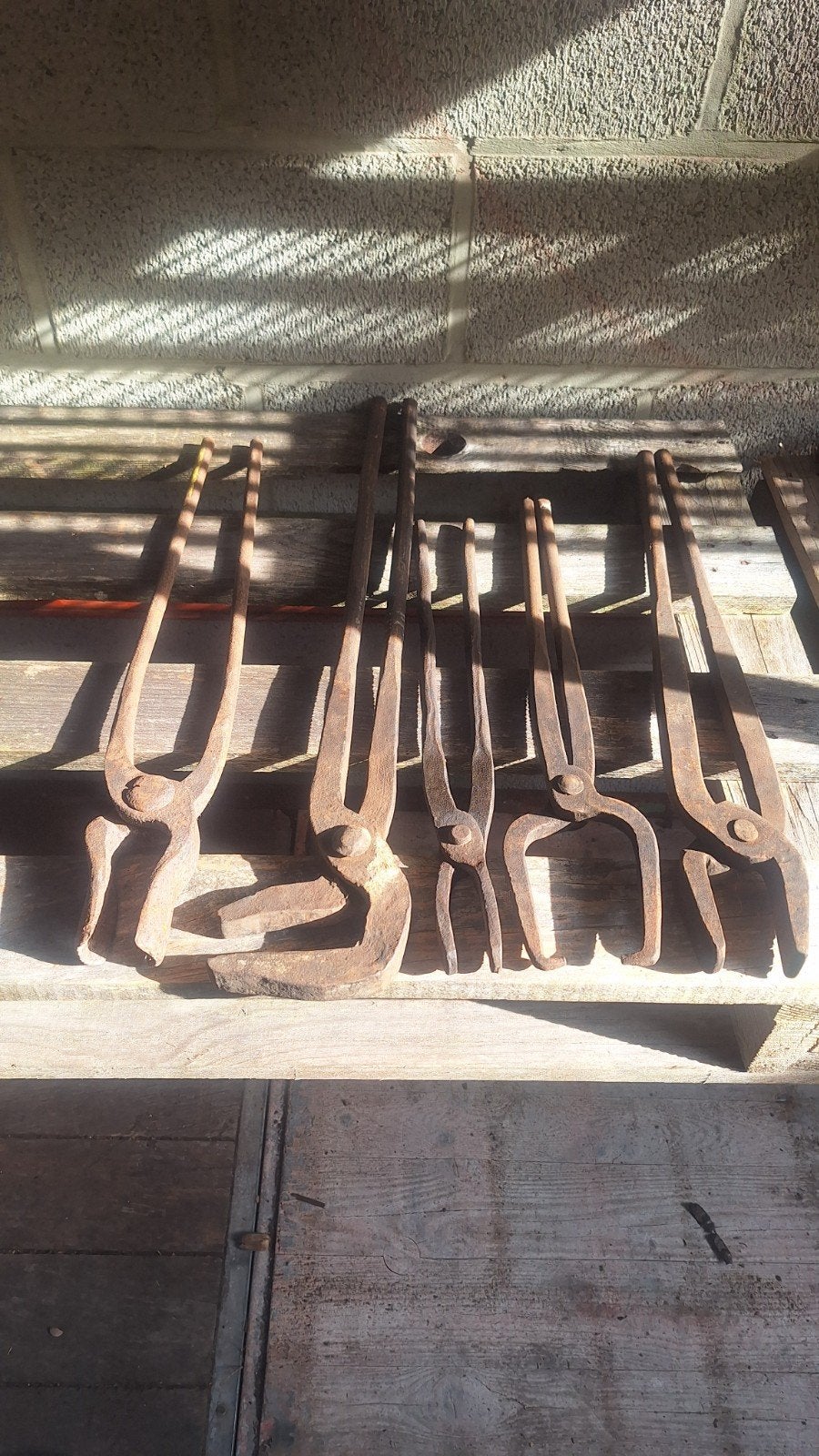 pinces de forge enclume, Antiquités & Art, Enlèvement ou Envoi
