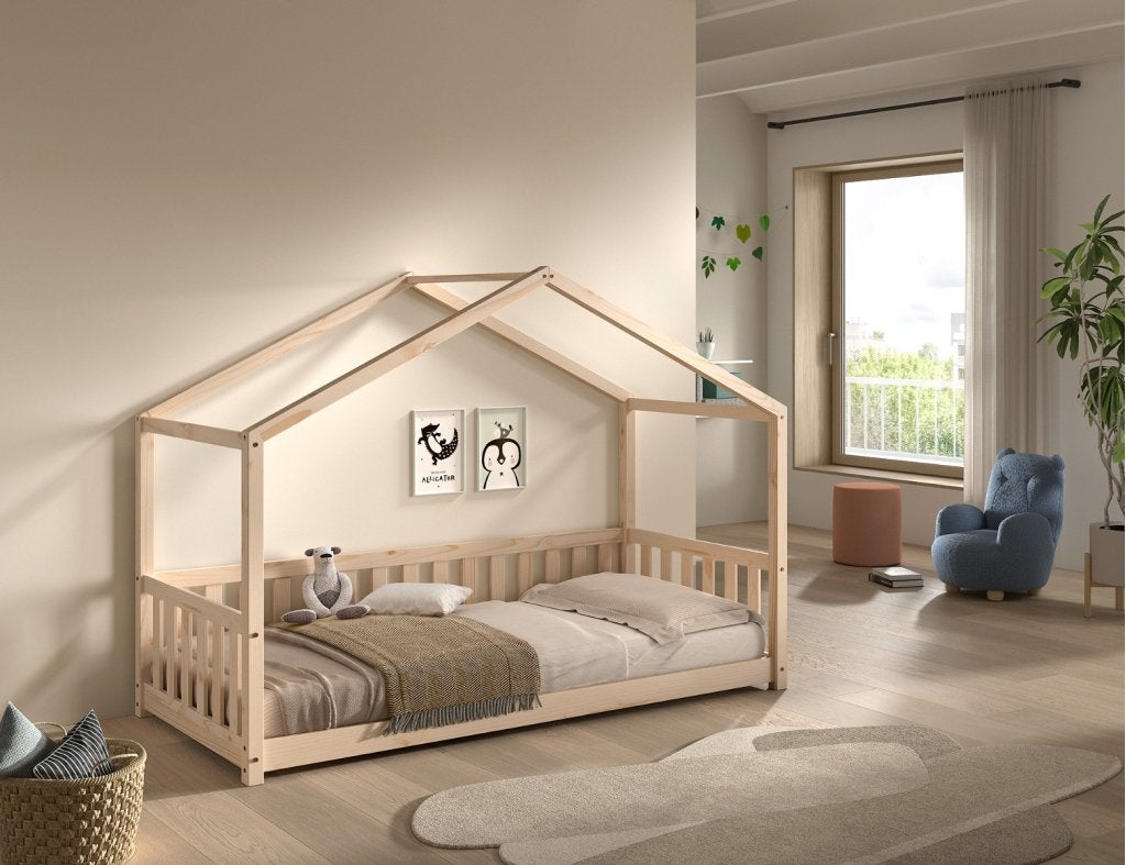 Dallas Combo huisbed (laag) - 90x200 - Natuur