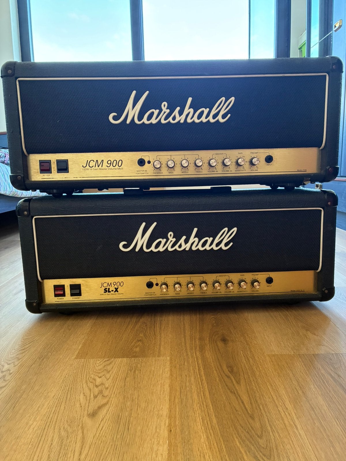 Marshall JCM 900 Slx en Mk3 + Cab, Muziek en Instrumenten, Ophalen, Zo goed als nieuw