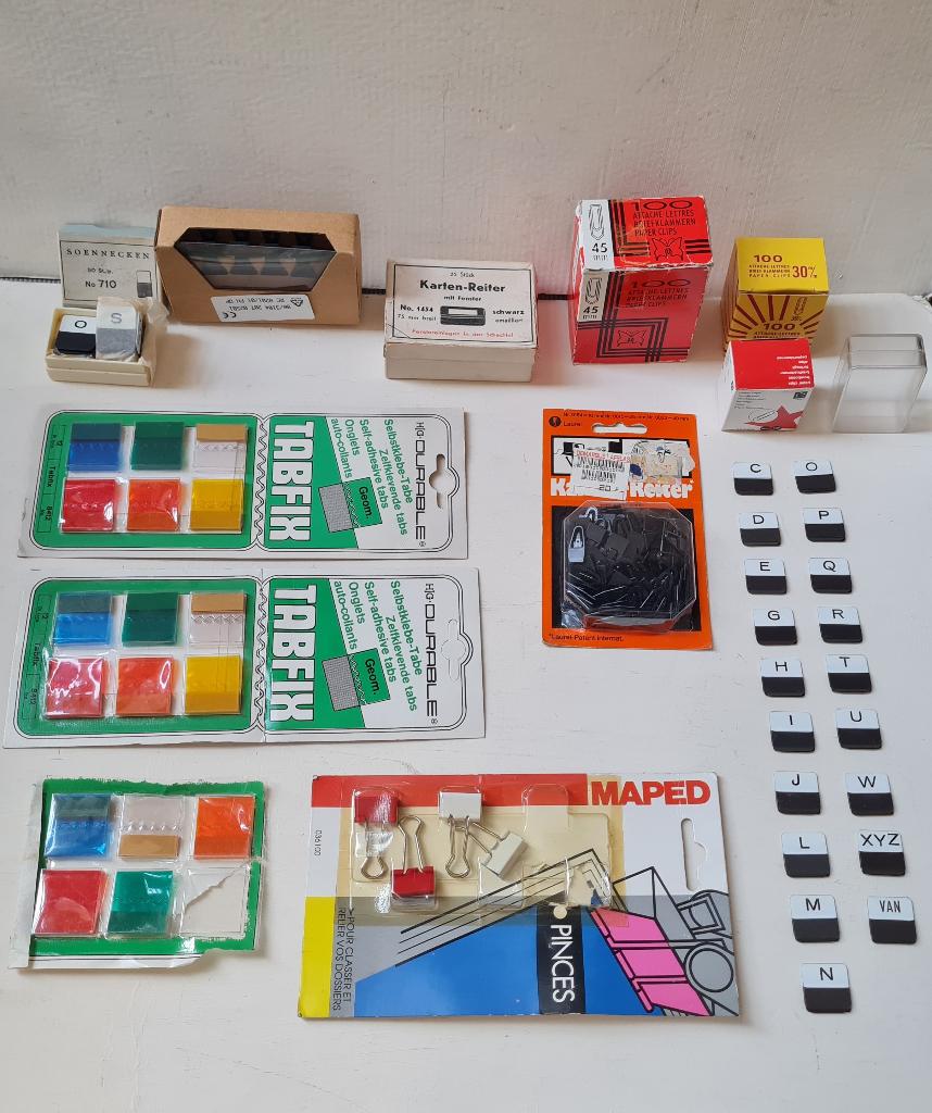 Lot vintage de farderuiters comprenant e-mail + clips, Antiquités & Art, Enlèvement ou Envoi