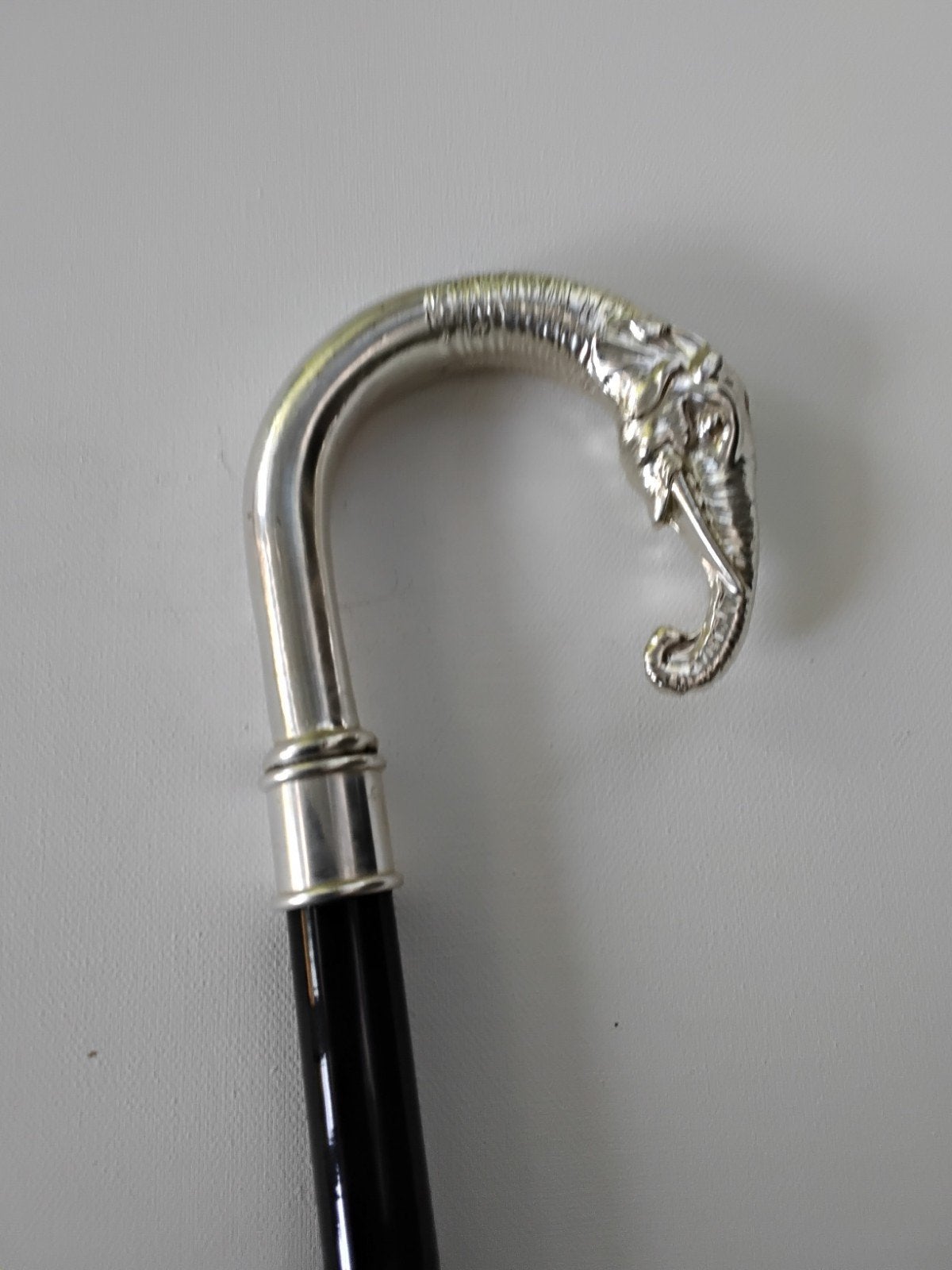 collectors item wandelstok silverplated olifant, Verzenden, Gebruikt