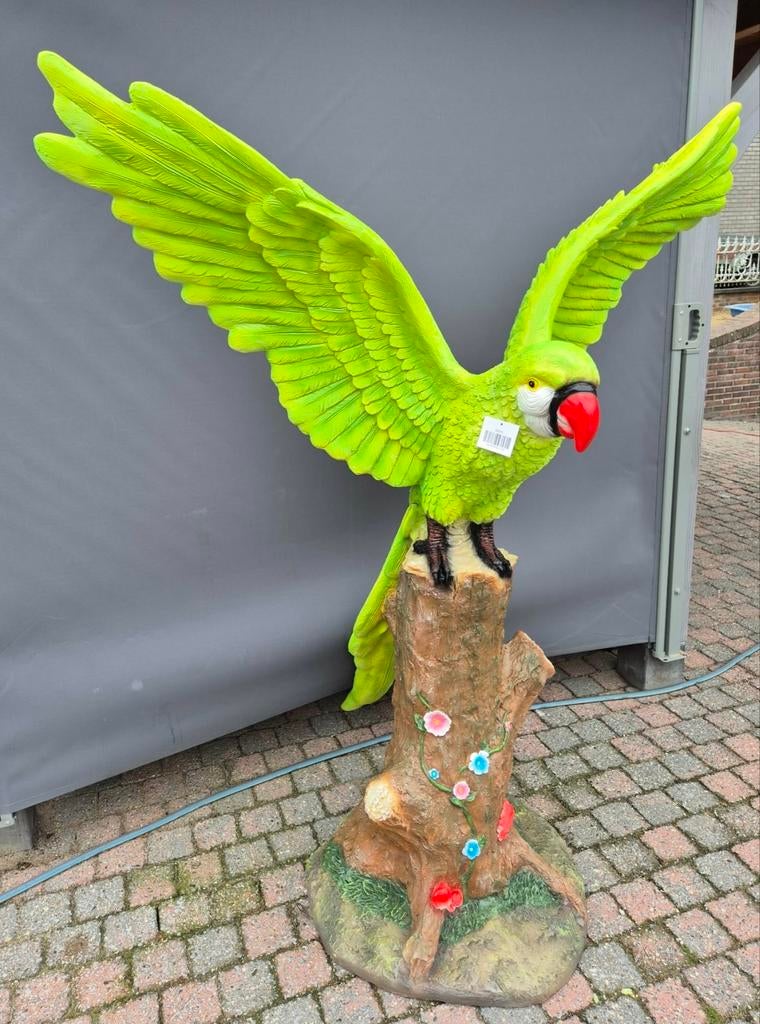 Groot polyester beeld, ara, Enlèvement, Neuf, Synthétique, Animal