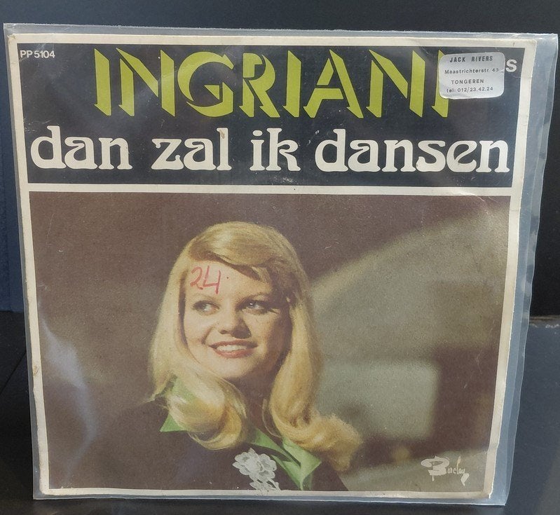 Singel Ingriani – Dan Zal Ik Dansen, Cd's en Dvd's, Vinyl | Nederlandstalig, Ophalen of Verzenden, Gebruikt, 7 inch