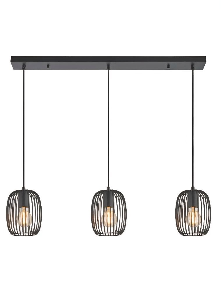 Zwarte hanglamp, Ophalen, Nieuw, Metaal, 75 cm of meer