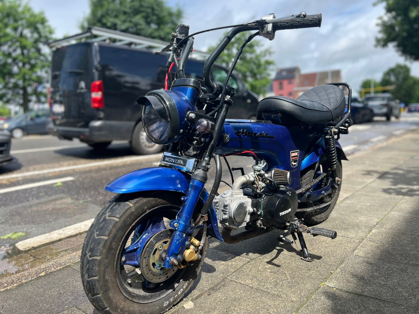 Brommer Dax 75cc klasse B, Vélos & Vélomoteurs, Scooters | Marques Autre, Classe B (45 km/h), Essence, Enlèvement