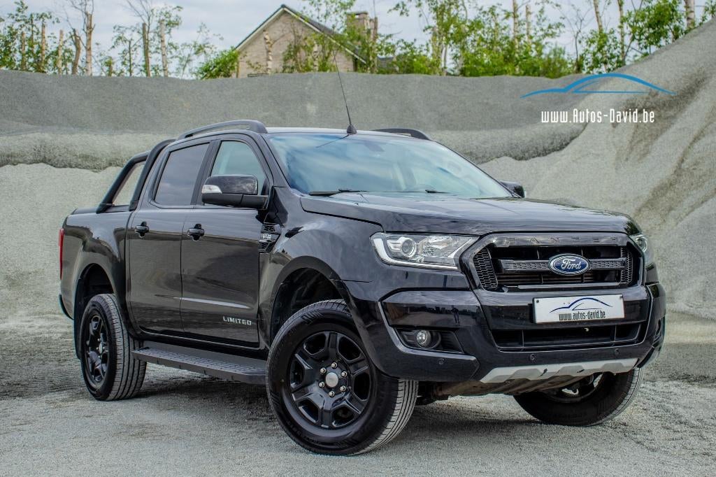 Ford Ranger 3.2 TDCi Limited Automaat / LICHTE VRACHT, Auto's, Ford, Automaat, 4 deurs, Zwart, Leder